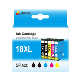 Compatible Epson 18XL High Capacity Ink Multipack (2 Black T1811 + 3 Colour T1812/T1813/T1814) InkFind NL
